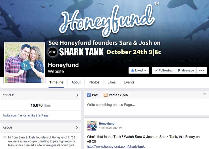 HoneyfundFacebook